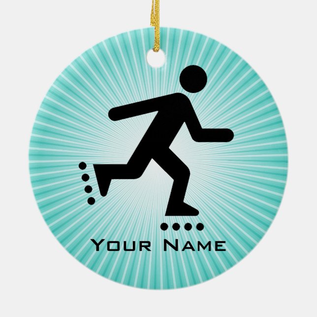 Inline-Skaten-Ornament Keramik Ornament (Hinten)