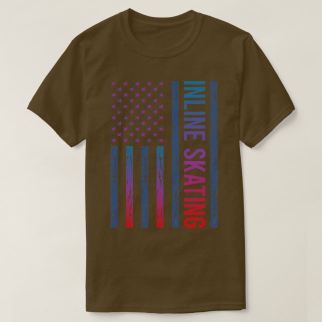 Inline-Skaten-Skate-Skater für die Farbmarkierung T-Shirt (Design vorne)