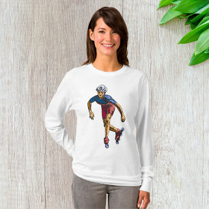 Inline Skater Cooles Retro-Rollerblading T-Shirt