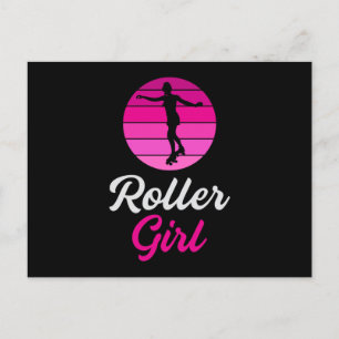 Inline Skater Girl Skaten Queen Skate Funny Gift Postkarte