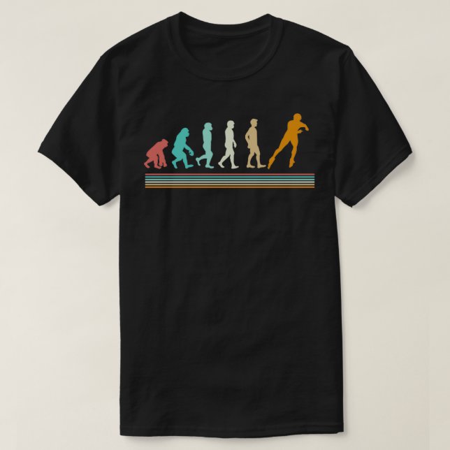 Inline Skating Evolution Rollschuhläufer T-Shirt (Design vorne)