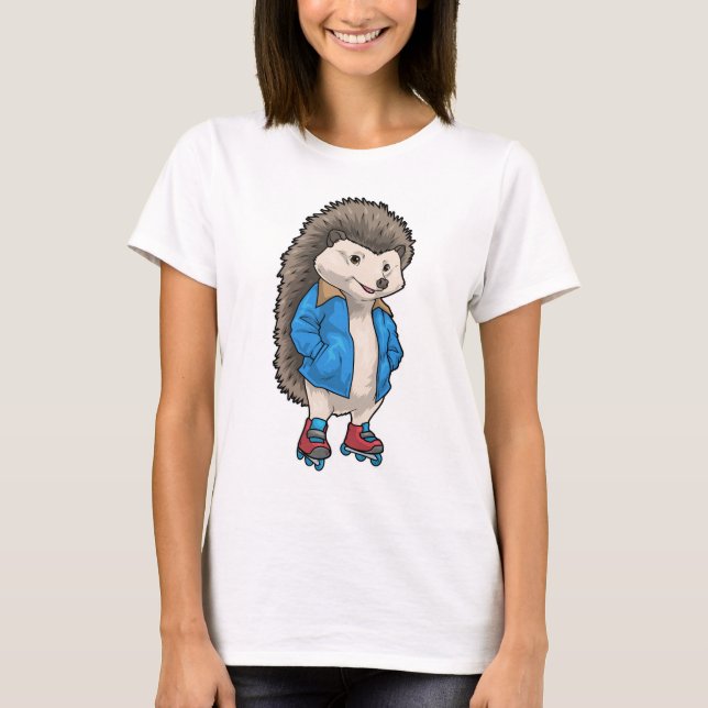 Inline-Skating Igel Inline-Skates Sport T-Shirt (Vorderseite)