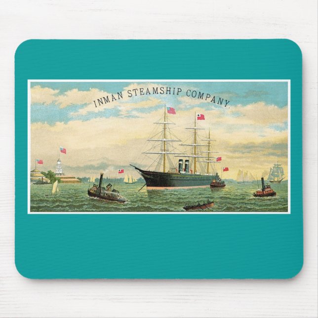 Inman Steamship Company Mousepad (Vorne)