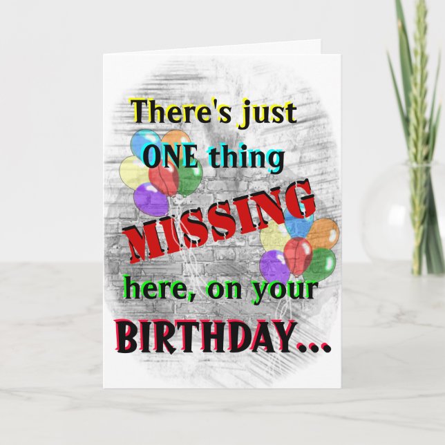 Inmate Birthday Card Karte (Vorderseite)