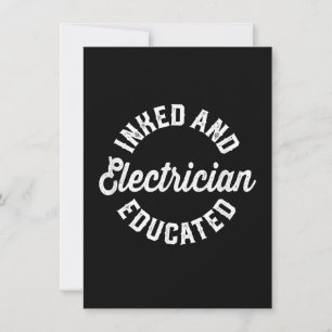 Inmed und Elektriker Ausbildung Geschenk Mitteilungskarte