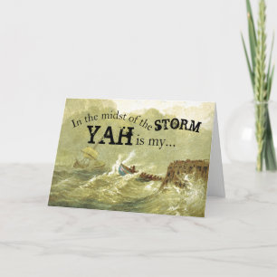 Inmitten der Sturm-Ermutigung Karte