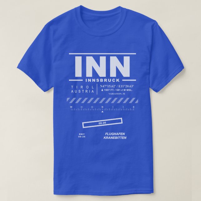 INN T - Shirt Innsbruck Kranebitten (Design vorne)