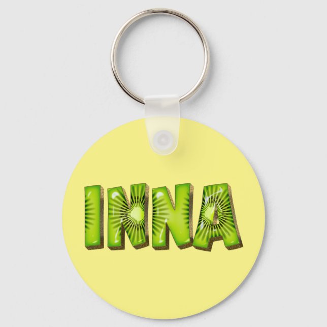 Inna Name Kiwi Design Porte-clés (Recto)