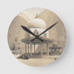 Innen der Moschee von Sultan El Ghoree, Ca Runde Wanduhr