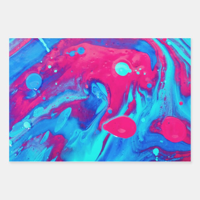 Innen einer Lavalampe Geschenkpapier Set (Vorderseite)