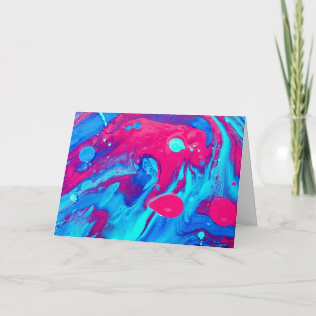 Innen einer Lavalampe Karte (Vorderseite)