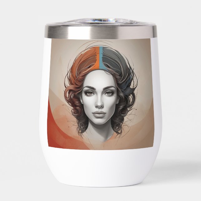 innen heraus lebendiges Mädchen (Vorderseite)