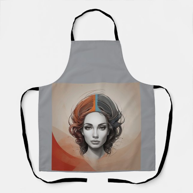 innen heraus lebendiges Mädchen Schürze (Vorderseite)