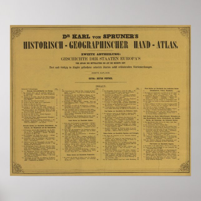 Innen Historisch Geographischer Handatlas Poster (Vorne)