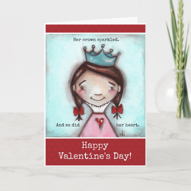Innen und außen - Valentine Feiertagskarte (Vorderseite)