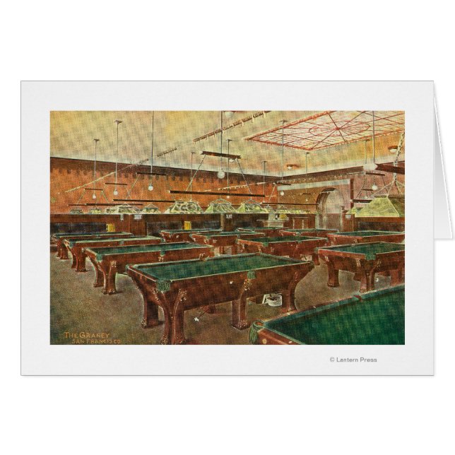 Innenansicht der Graney Pool Hall (Vorderseite (Horizontal))