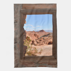 Innenansicht der Kabine des Valley of Fire Geschirrtuch