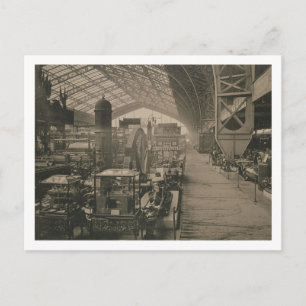 Innenansicht der Maschinenhalle von 'L'Album Postkarte