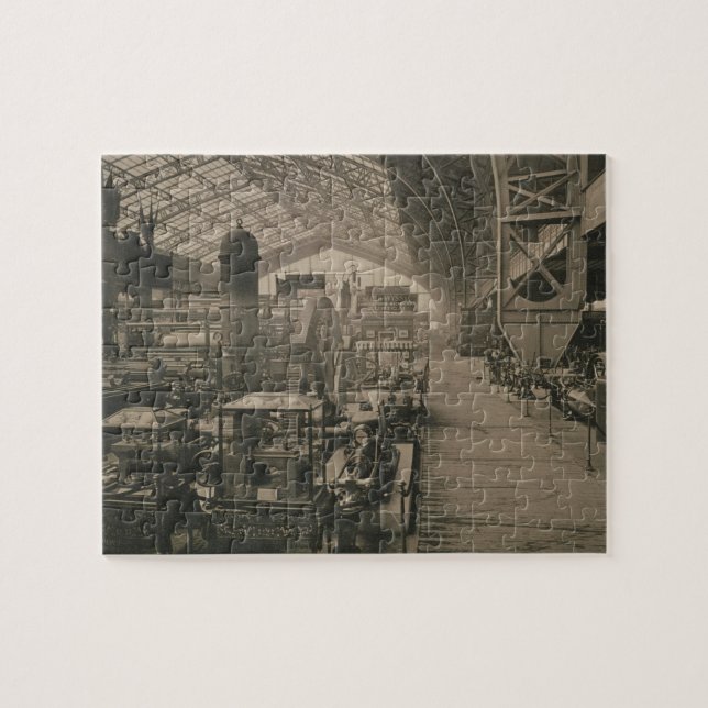Innenansicht der Maschineriehalle, von "L'Album (Horizontal)
