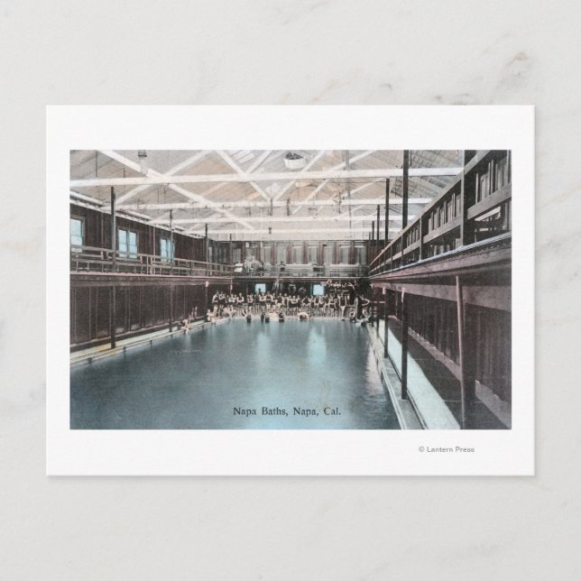Innenansicht der Napa-BäderNapa, CA Postkarte (Vorderseite)