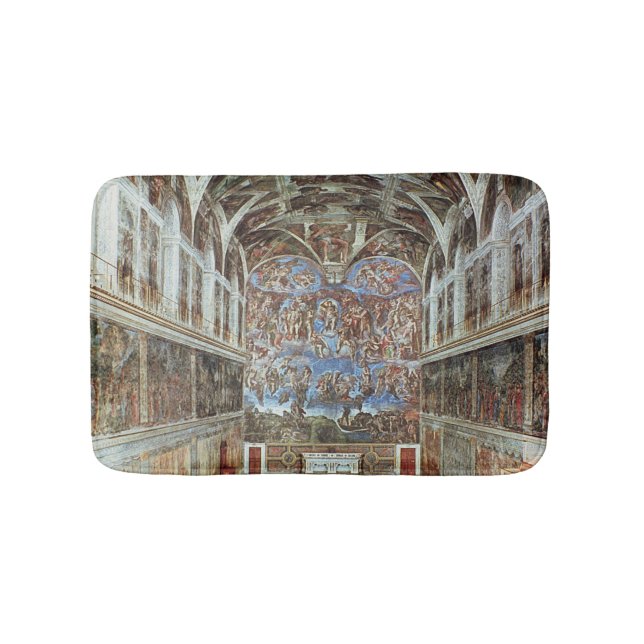 Innenansicht der Sistine Kapelle Badematte (Vorderseite)