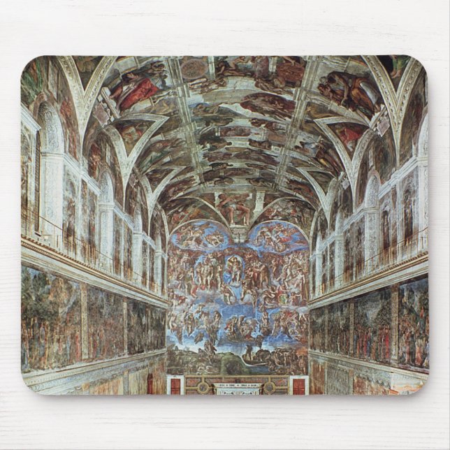 Innenansicht der Sistine Kapelle Mousepad (Vorne)