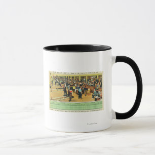 Innenansicht der Sonnenuntergang-Bowlings-Mitte Tasse