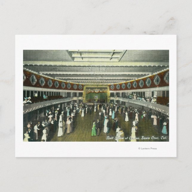 Innenansicht des Casino-Ball-Raums Postkarte (Vorderseite)