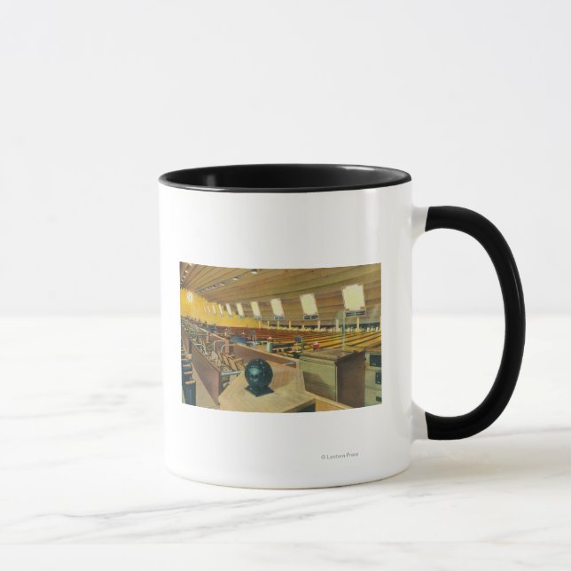Innenansicht des Sunset Bowling Center 2 Tasse (Rechts)