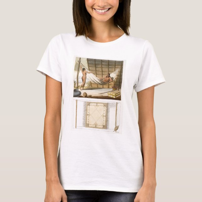 Innenansicht mit amerikanischen Ureinwohnern (Farb T-Shirt (Vorderseite)