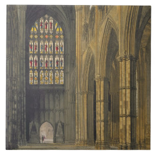 Innenansicht von Westminster Abbey blickend in Fliese