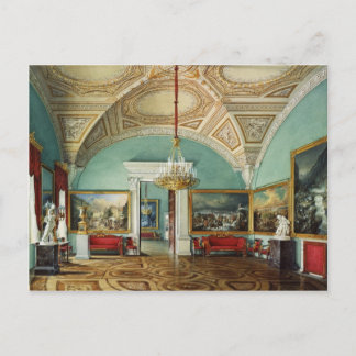 Innenansichten des Winterpalais auf Postkarte