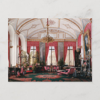 Innenansichten des Winterpalais auf Postkarte