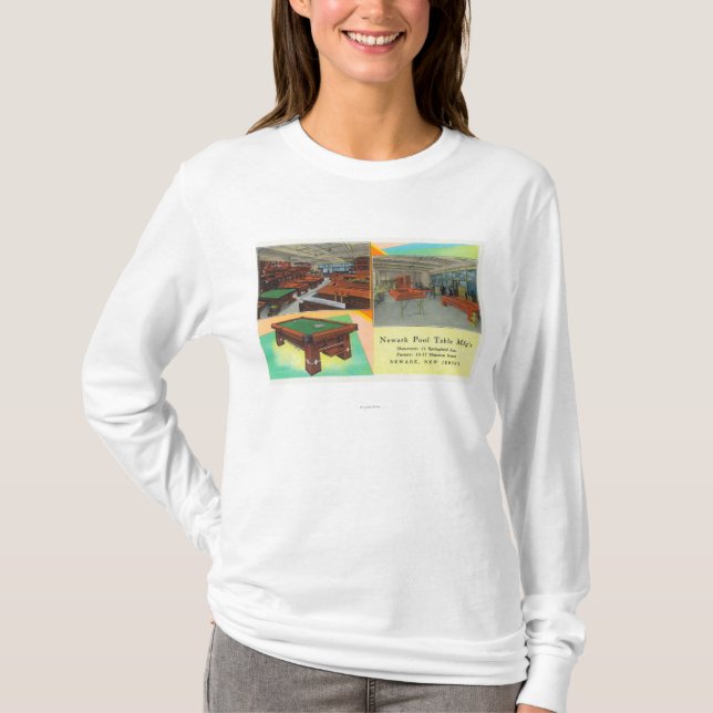 Innenansichten von Newark-Billardtisch T-Shirt (Vorderseite)