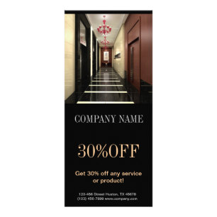 Innenarchitekt der modernen werbekarte