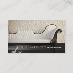 Innenarchitekt-Möbel-weißes klassisches elegante Visitenkarte