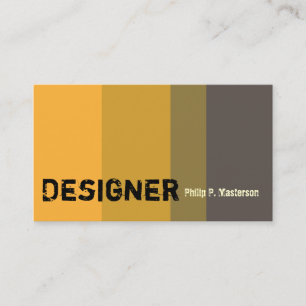 Innenarchitekt-Stylist-goldene Farbe Visitenkarte