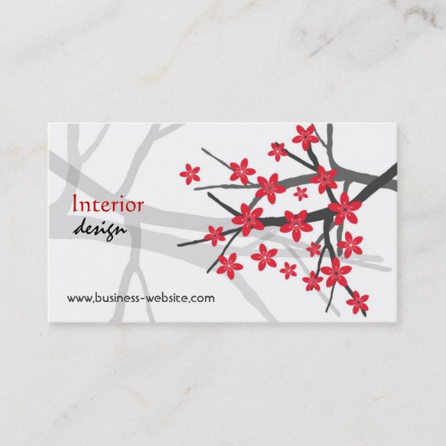 Innenarchitekt-Visitenkarte Visitenkarte (Vorderseite)