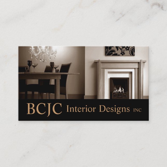 Innenarchitektur Designer Branding Business Card Visitenkarte (Vorderseite)