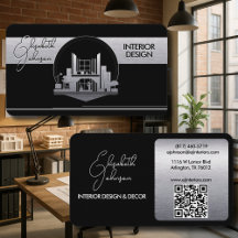 Innenarchitektur oder Architekten-Logo Schwarz und