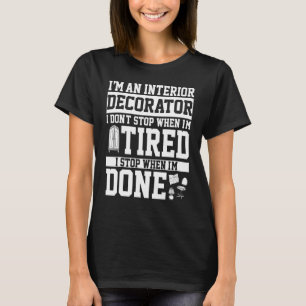Innenausstatter Bekleidung - Designer entwerfen T-Shirt