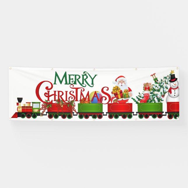 Innenbereich Kundenspezifische Banner-Merry Weihna Banner (Horizontal)