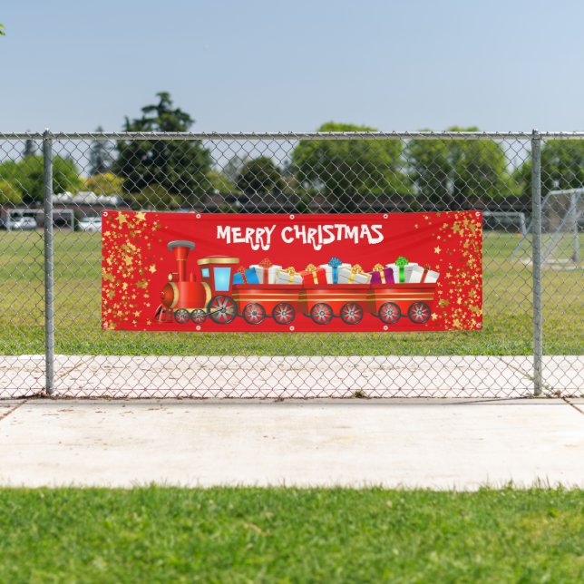 Innenbereich Kundenspezifische Banner-Merry Weihna Banner (Insitu)