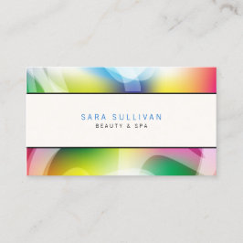 Innendekorator Business Card Farbige Wirbel Visitenkarte