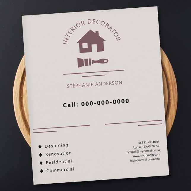 Innendekorator Flyer (Interior Decorator Flyer)