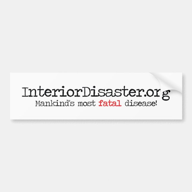 InnenDesaster-Produkte Autoaufkleber (Vorne)