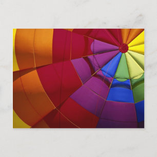 Innendesign des aufgeblasenen Heißluftballons Postkarte
