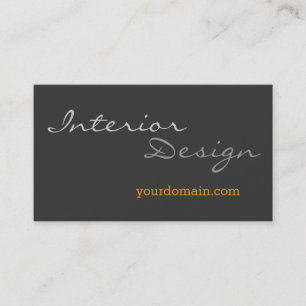Innendesigner Grau-moderne Visitenkarte