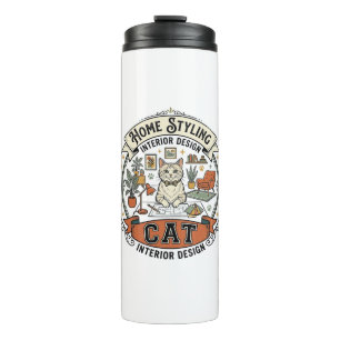 Inneneinrichtung Home Styling Katze Inneneinrichtu Thermosbecher