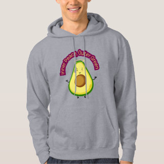 InnenfriedensÄußeres Grün - Niedliche Avocado-Medi Hoodie